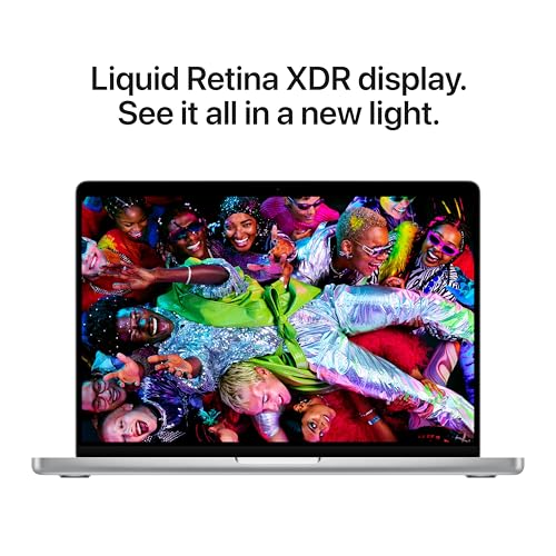 Image of Apple 2025 MacBook Pro Laptop with M5 chip with 10‑core CPU and 10‑core GPU: 14.2-inch Liquid Retina XDR Display, 24GB Unified Memory, 1TB SSD Storage; Silver with AppleCare+ (3 Years)