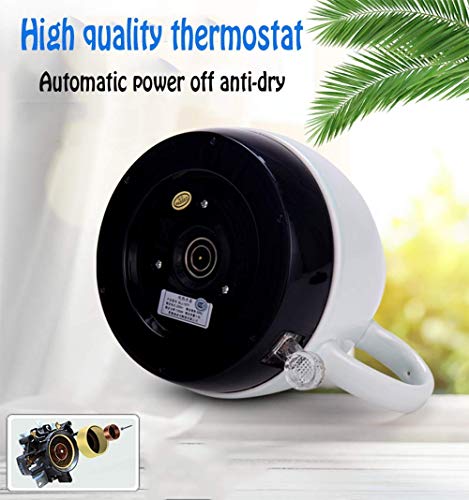 Bouilloire céramique sans fil rétro 1L 1000W pour théière et cuisine