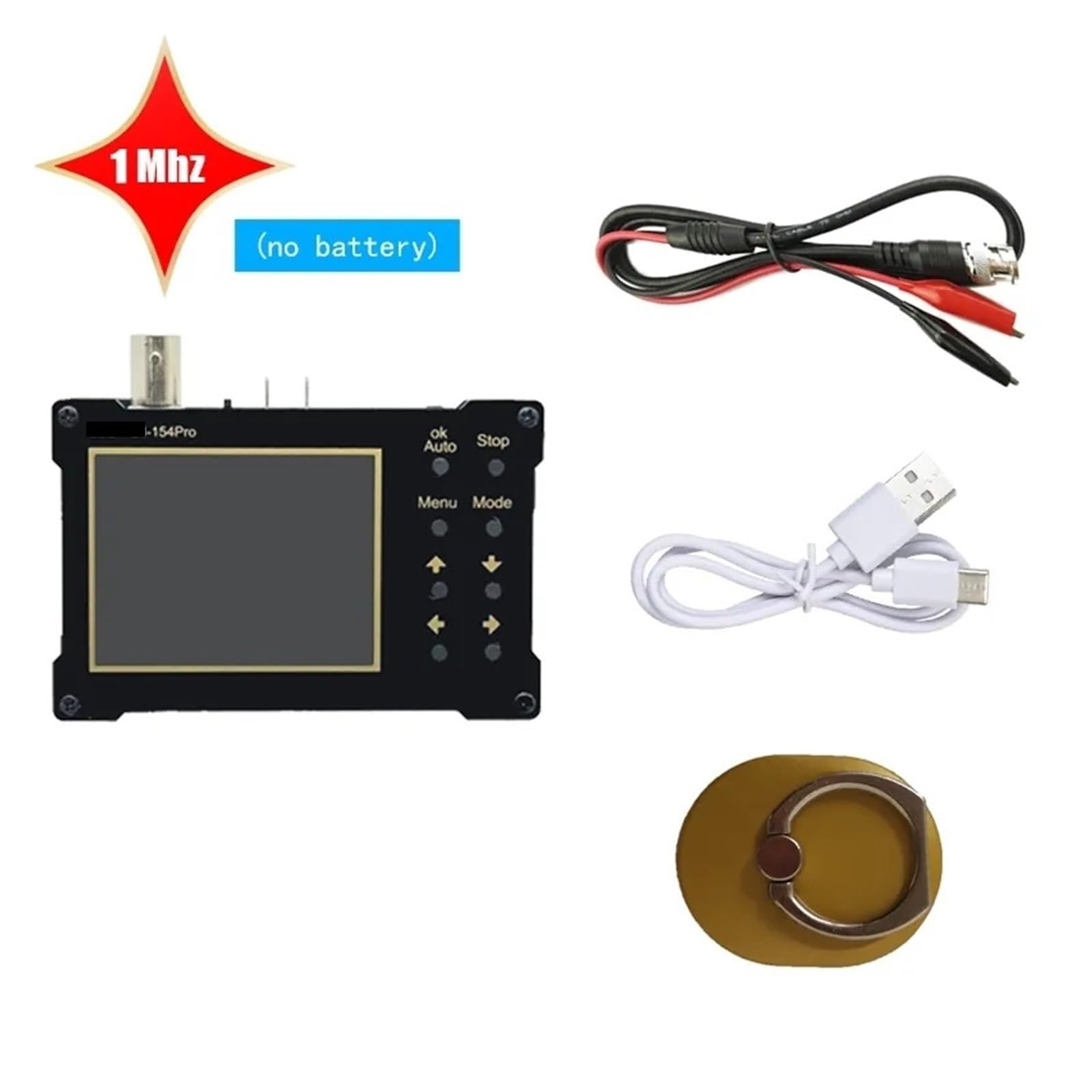 Oscilloscopi, Oscilloscopio digitale portatile DSO154Pro 18 MHz, 40 MSa/s con generatore di forme d'onda