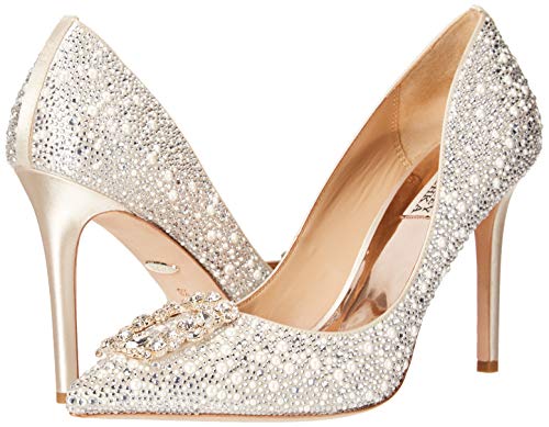 Badgley Mischka Womens Cher Ii Pump, Ivory Satin, 8 Us #TOP6