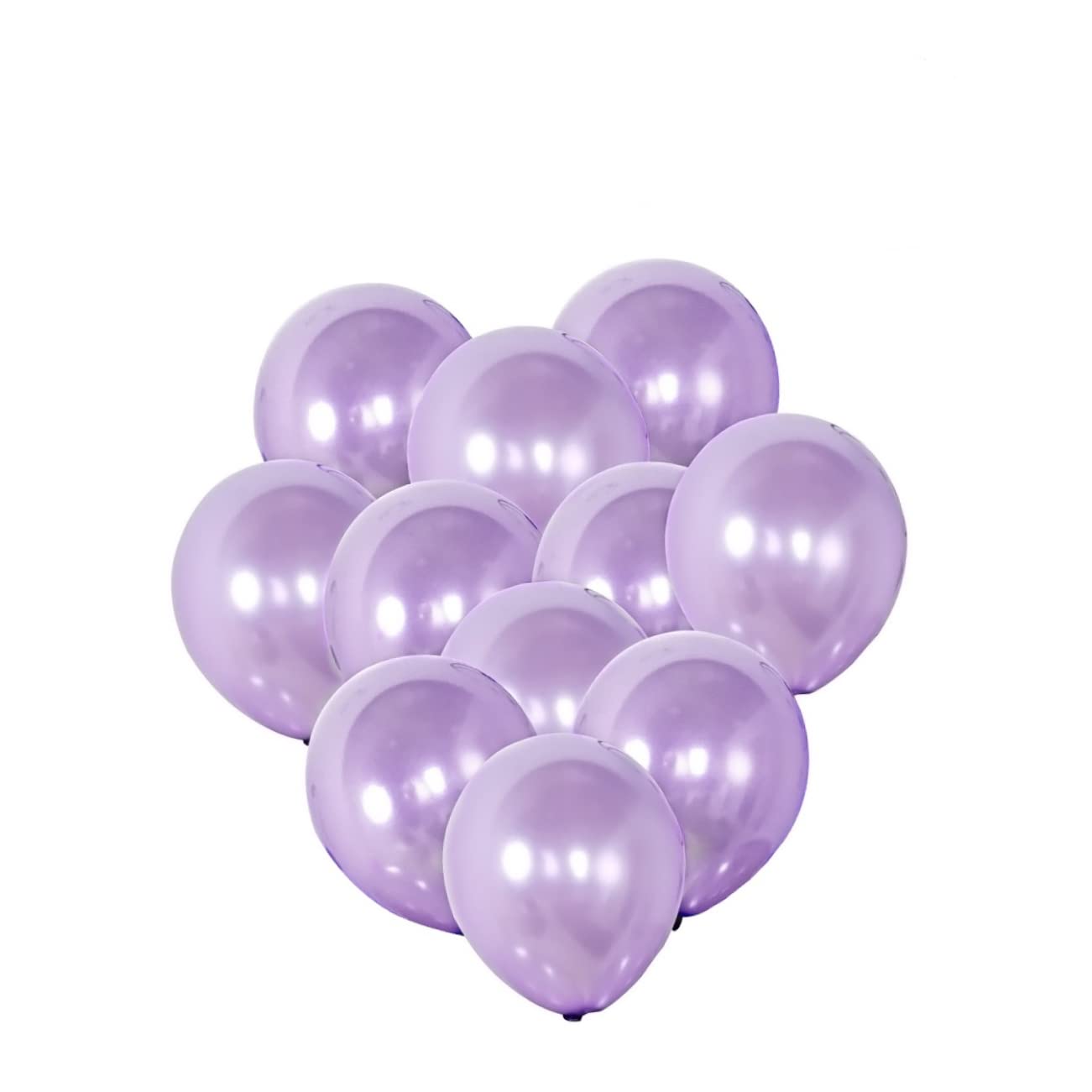 Palloncini in Lattice 100 Pezzi 2, 8g 12 Pollici Viola | Decorazioni per Festa e Festival, Tonalità Lilla Chiaro, Confezione da 100 Pezzi