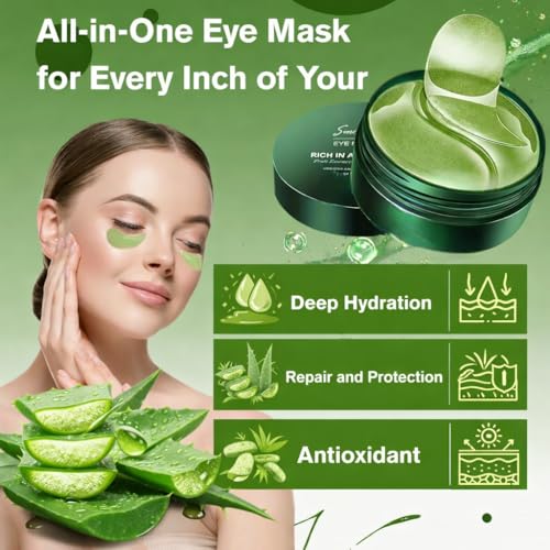 Image of Under Eye Patches 60 Pcs, Anti Wrinkle Eye Serum Patch Anti-Aging Under Eye Mask for Removing Dark Circles, Repair Fine Lines Puffiness & Wrinkles