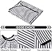 FEBSNOW Professional Hair Cutting Cape with Neck Duster Brush, Salon Barber Cape, Hair Cutting Accessories (Stripe)…