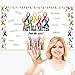 Frienda Cancer Awareness Poster Signable Colorful Ribbon They All Matter Find Autograph Poster Cancer Prevention Backdrop for Men Women Teens Charity Events Social Public Activity Supplies