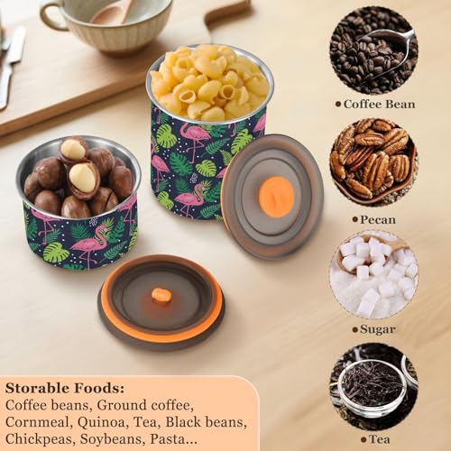 Envase para café con tapa hermética acero inox 900 ml miniatura 5