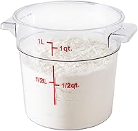 Vista 17 de Restaurantware Met Lux - Contenedores de almacenamiento de alimentos de 18 cuartos de galón, 10 recipientes redondos de almacenamiento comercial