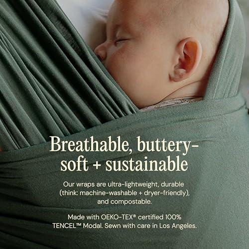 Image of Solly Baby Wrap, Buttery-Soft Baby Carrier Newborn to Toddler 8-25 Lbs., Lightweight & Hands-Free Infant Sling Wrap, Breathable Carrier, Baby Wearing & Postpartum Essential, New Mom Gift, Iconic Pink