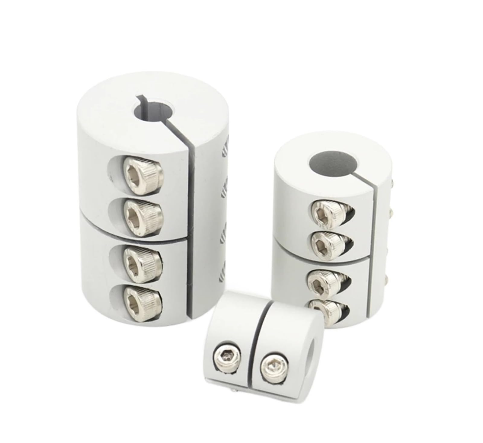 Rigid coupling,Stainless steel rigid coupling 1pcs Rigid Coupling D32L45 D40L50 D60L60 Bore 12mm-30mm 3D Printer Parts Aluminium Shaft Coupler Screw(D60L60 30-30)