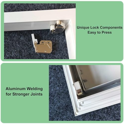 Panel de acceso de techo de aluminio impermeable con interruptor de presión para sótanos 8