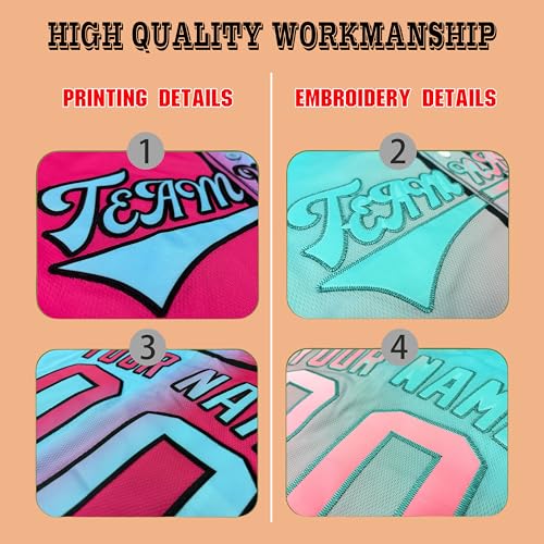 Custom Baseball Jersey for Teams Fans Personalized Button Down Shirts Stitch Print Name Number for Men Women Youth miniatura 5