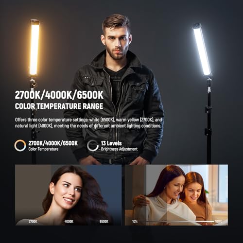 Image of NEEWER Basics 12 inch Magnetic RGB Light Wand, CRI95 Dimmable 8W, SL30