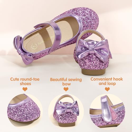 Image of PANDANINJIA Toddler Dress Shoes Flower Girls Ballet Flats