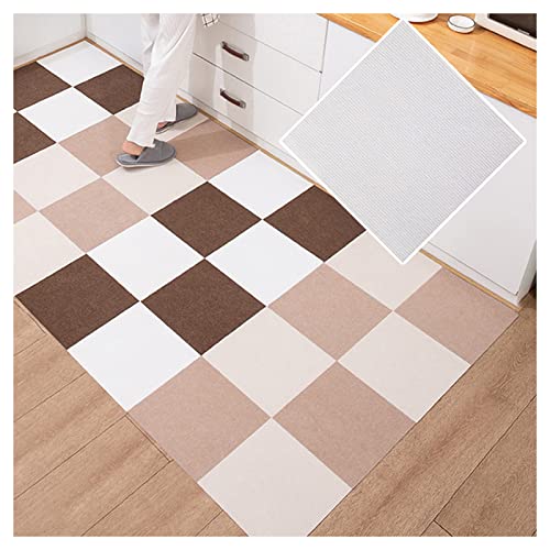 10Pcs Self Adhesive Carpet Tiles,Easy Install Peel And Stick,Non-Slip Carpet Tile,Commercial Carpet Floor Tiles,Home Area Rugs,White,30X30Cm #TOP27
