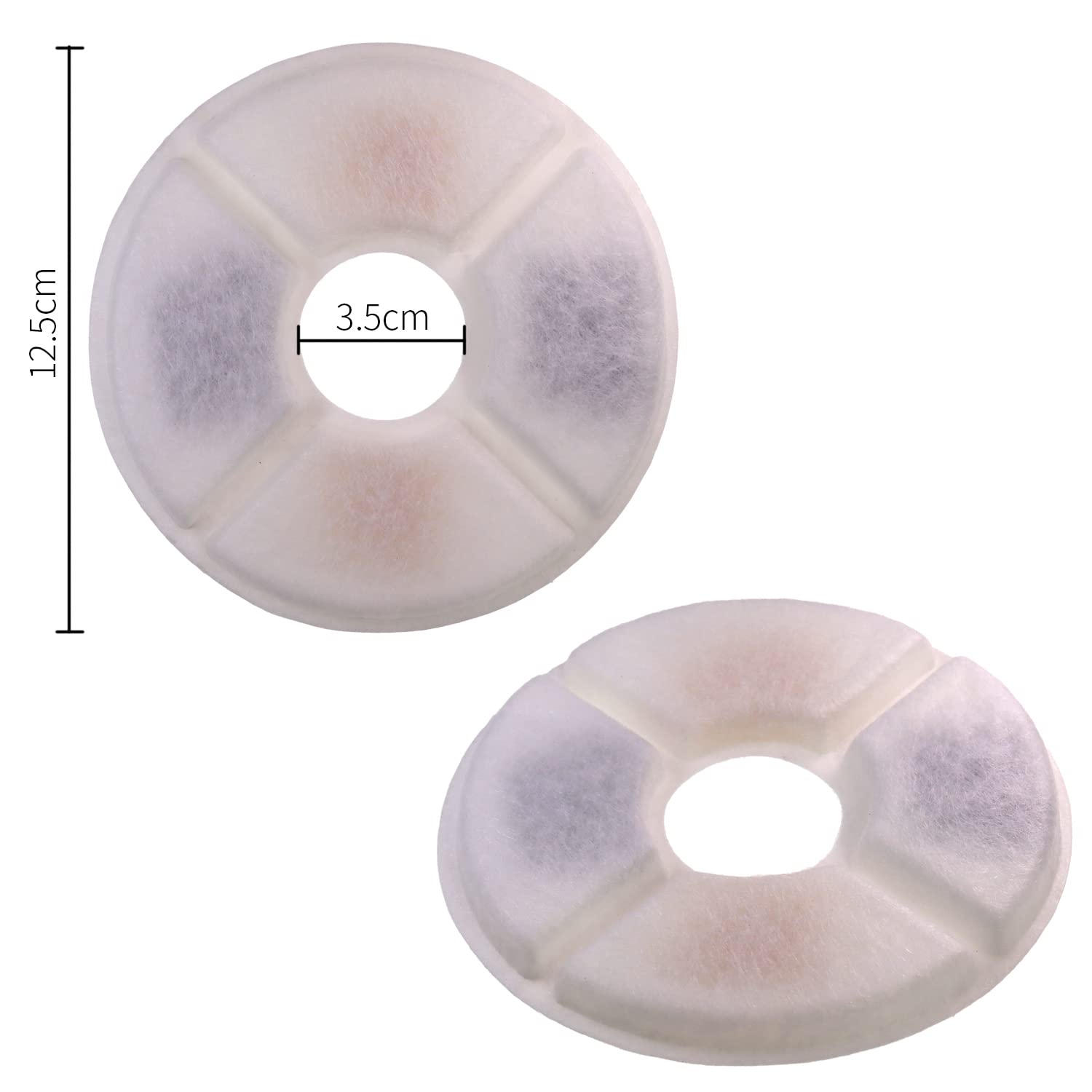 DBOO Pack of 2 Cat Water Fountain Filters - 12.7 x 1.0 x 3.8cm - Premium Quality Recyclable Cat Fountain Filters - Image 2