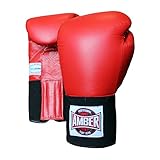Amber Fight Gear Amateur Competition Boxing Gloves USA Boxing Approved Red 10oz