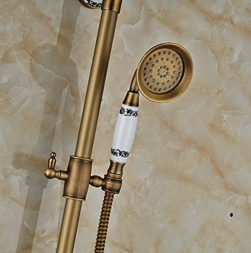 Robinet douche laiton antique Gowe de fixation murale pour baignoire style rétro