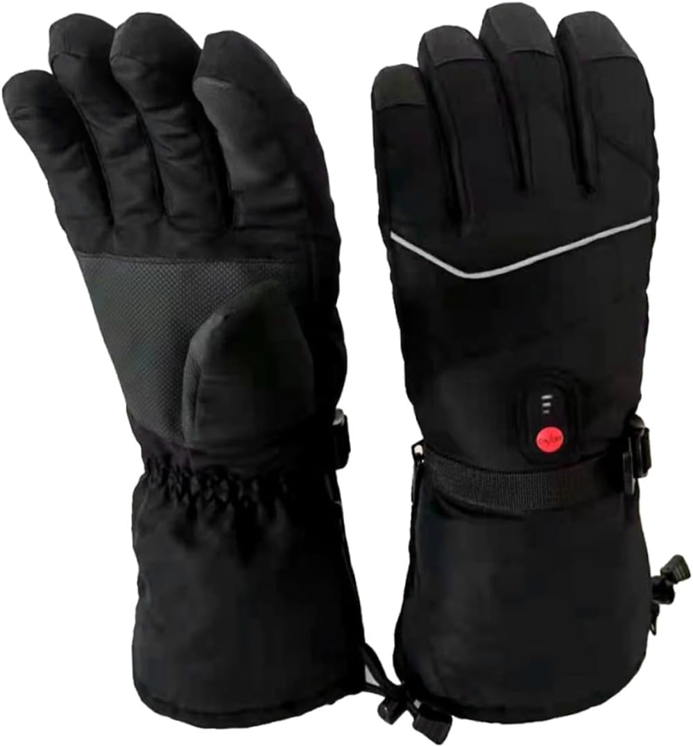 Mikinona Rechargeable Heated Ski Gloves for Men and Women Winter Thermal Gloves with Fingerseparated Design Individual Temperature Control Outdoor for Hiking Mountaineering Camping