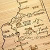 Totally Bamboo A Slice of Life New Hampshire State Serving and Cutting Board, 11" x 8.75" #3