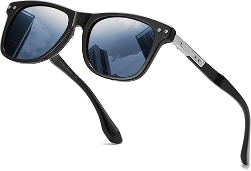 Gafas de sol polarizadas para hombres y mujeres, gafas de sol cuadradas clásicas para conducir, pescar, protección UV