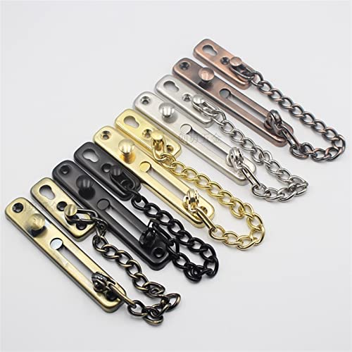 Cerradura de cadena de puerta de acero inoxidable con tornillo de protección 4