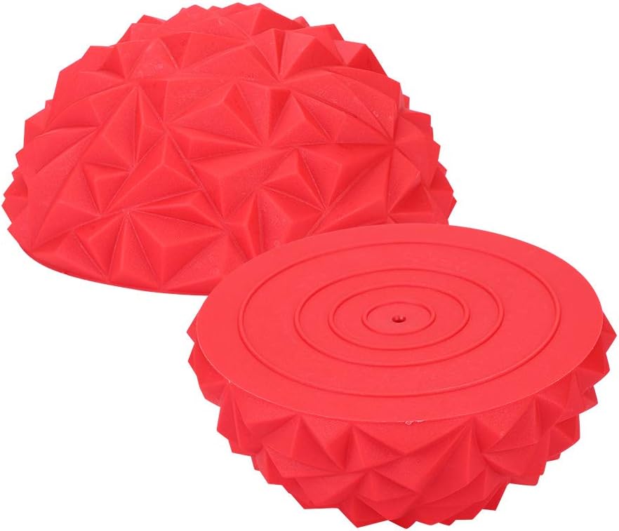 Akozon 2 Pcs Yoga Half Ball Balance Capsules Fitness Training Ornaments for and Adults Purple