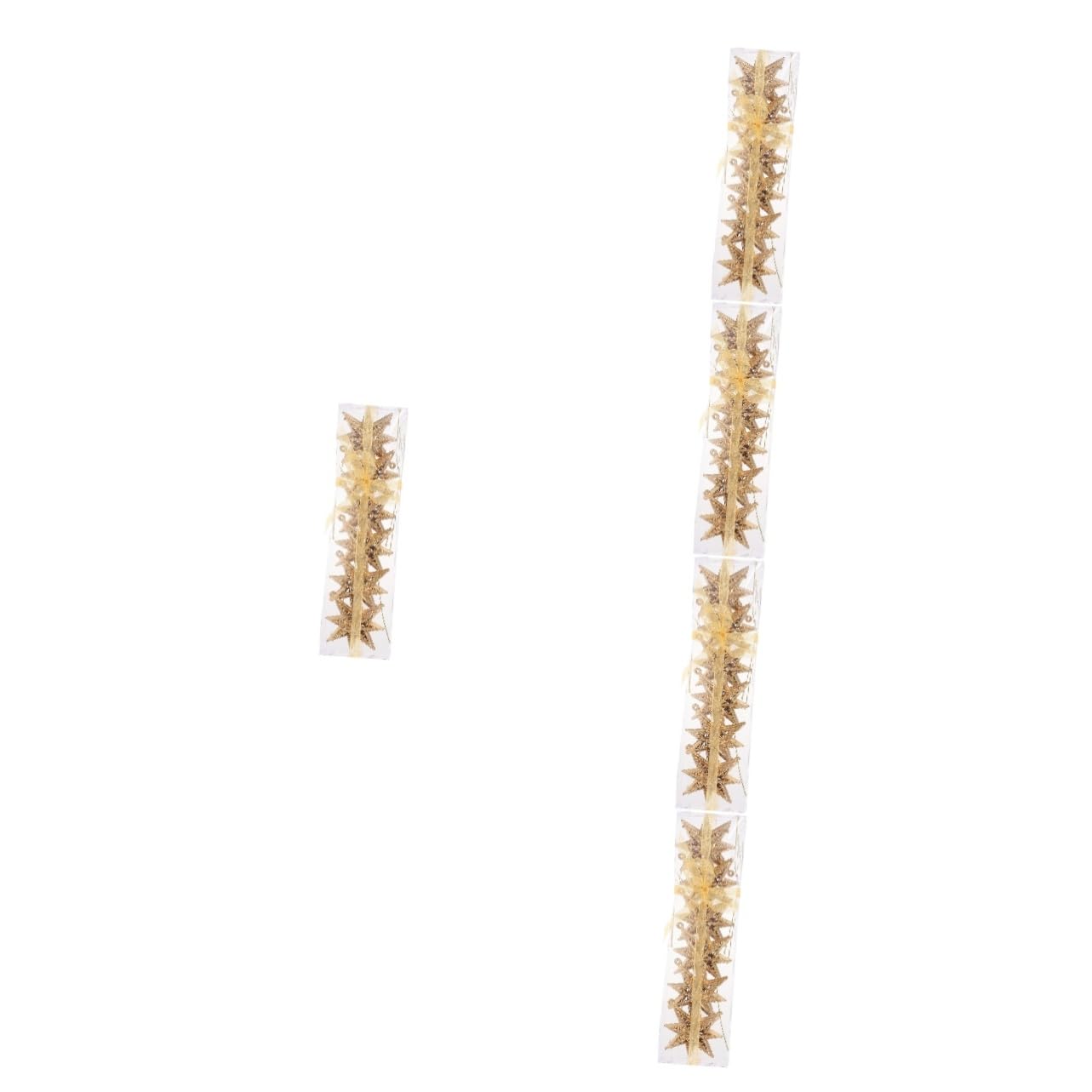 Alipis 5 Set Ciondolo Stella Dorata D'oro Ornamenti Di Natale Stella Decorazioni Da Appendere All'albero Di Natale Ciondolo Glitterata Peluche Stelle Plastica Golden 6 Pezzi * 5