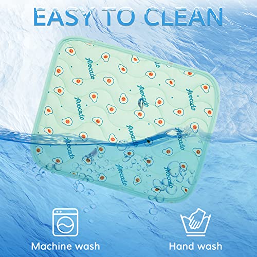 Ouobob Dog Cooling Mat Pet Self Cooling Mats Ice Silk Pad, Summer Washable Portable Keep Cool Blanket, Non-Slip Cool Mat For Grates Kennel Sofa Bed, Breathable Sleep Bed Small Medium Dogs Cats #TOP3