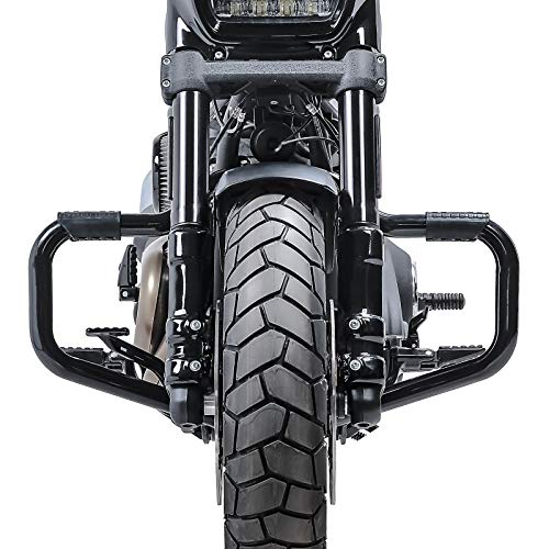Pare Cylindre Mustache II pour Harley Softail Fat Bob 114 18-20 Noir
