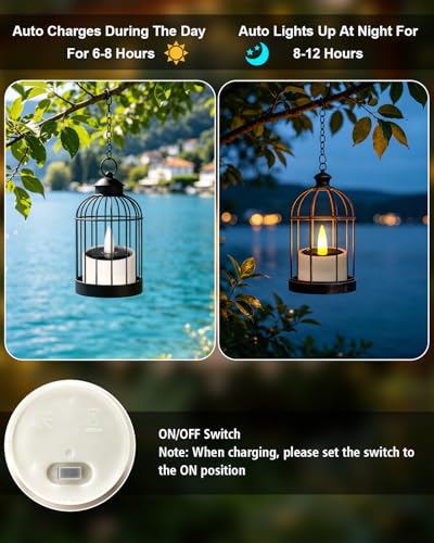 Image of Solar Tea Lights Outdoor Waterproof, 8 Pcs LED Votive Candles-1.57''x1.77'' | Rechargeable Dusk to Dawn Lighting Small Candles, Flameless Flickering Little Tealights, Lantern Table Garden Patio Decor