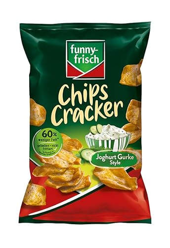 funny-frisch Chips Cracker Joghurt Gurke, 12er Pack (12 x 90 g)
