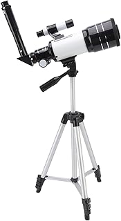 Kids Refracting Telescope, 70mm Aperture 300mm Focus Astronomical Telescope High Transmittance Zoom Telescope with Tripod High Power Monocular Telescope for Beginners/Adults/Kids