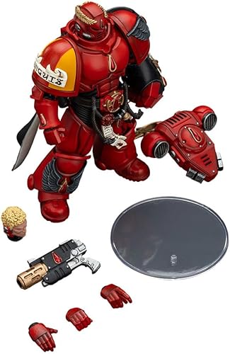 Miniatura 7 de JOYTOY 118 Warhammer 40,000 Figura de acción Blood Angels Capitán con pistola Inferno y colección Power Fist Modelo Pre-Order