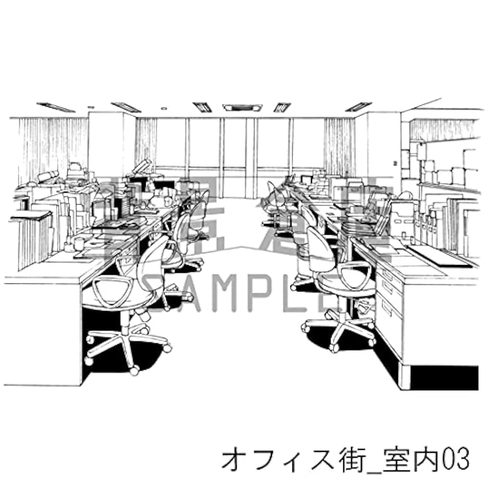 背景倉庫 漫画素材 Amazon | 背景倉庫 オフィスの背景集vol.1 [漫画・イラスト向け