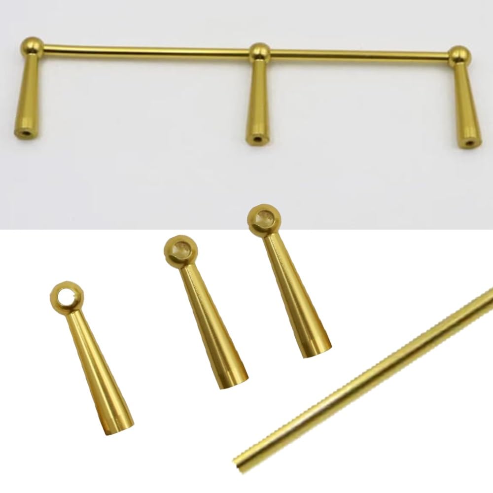 SVBVRFEEW Aluminum Shelf Guard Rail Decorative Tipping Rail 8-55in Long Gallery Railing Kit Metal Shelf Anti-Fall Fence For Bookshelves Wood Shelves(Gold,28in/71.1cm)