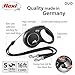 Flexi New Classic Retractable Cord Dog Leash Duo for 2 Small Dogs 16-Foot Black