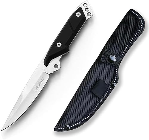 DOOM BLADE Cuchillo de hoja fija de 9.37 pulgadas, hoja tanto de 4.3 pulgadas, para caza, campamento, supervivencia, con funda, cuchillos tácticos