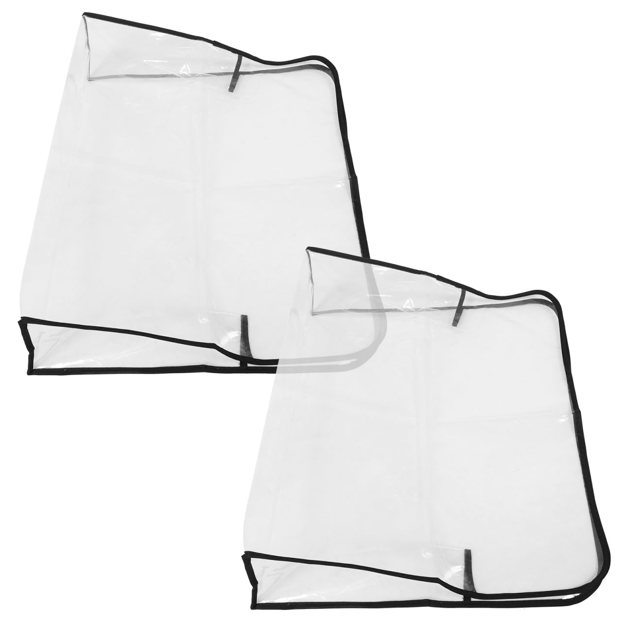 Fundas Protectoras para Sillas De Peluquería 2 Piezas Transparente Plástico para Respaldo para Salón De Belleza y SPA