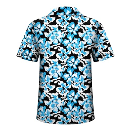 Image of Hawaiian Shirt for Men Tropical Shirts Summer Beach Button Down Short Sleeve Luau Aloha Floral Cruise Vacation Outfit 2026