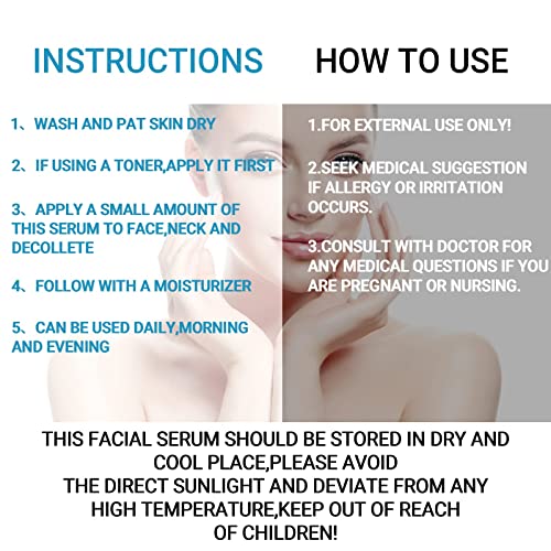 3 Pack Pure Hyaluronic Acid Serum For Face, Facial Moisturizer Skincare Fades Wrinkles Repair Brightening Firming Hydrating For Dry Skin (1Fl.oz/30Ml) #TOP1