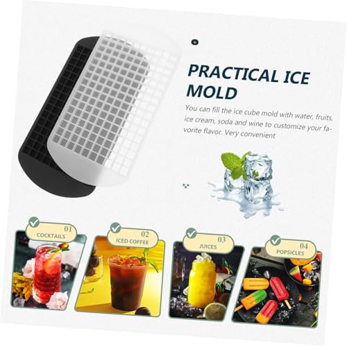 Amosfun 2pcs Mini Molde de Silicona para Cubos de Hielo miniatura 7