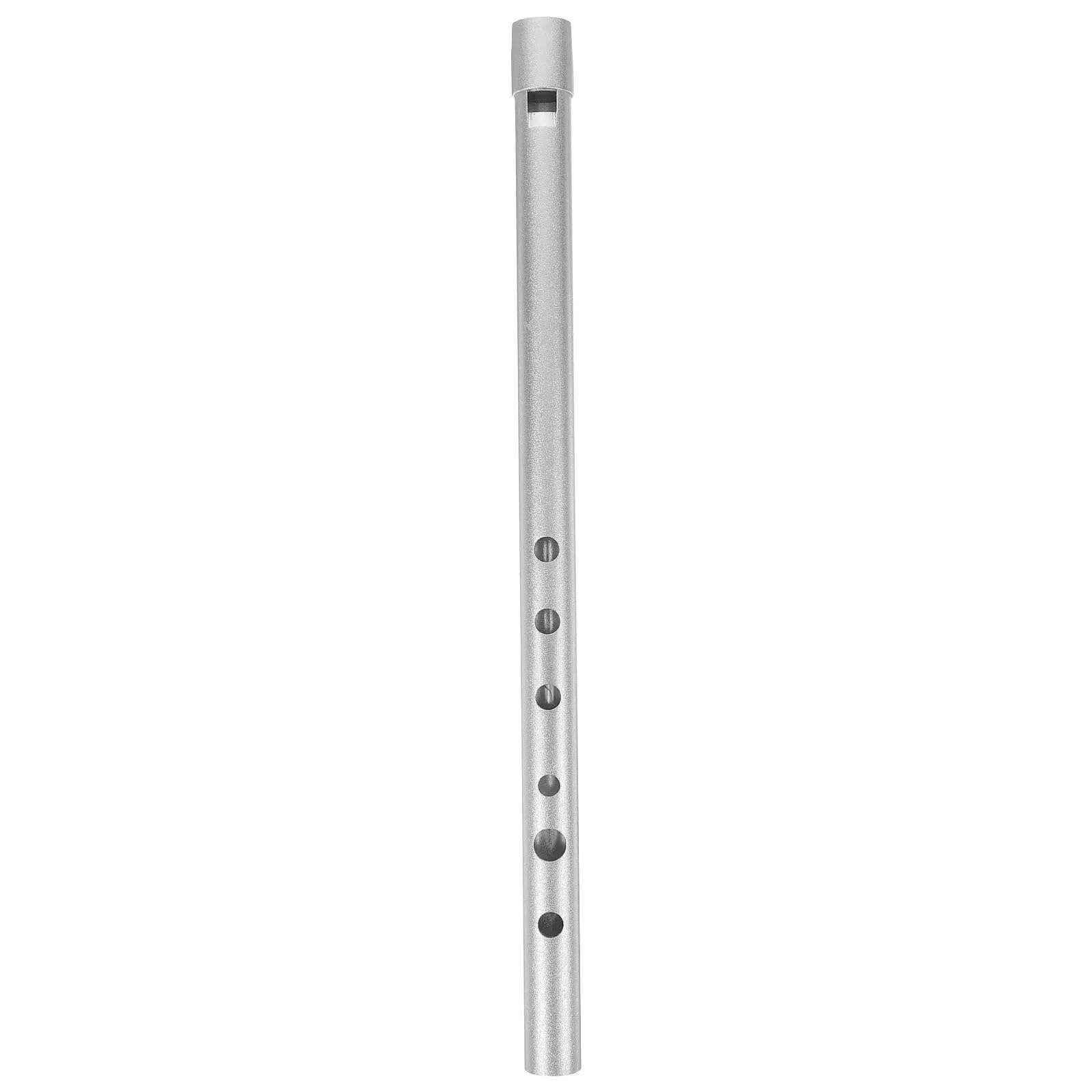 Flauto A Pistone 1 pz fischio flauto in lega di alluminio registratore soprano portatile clarinetto a 6 fori for principianti strumento a fiato a tono alto Strumento Educazione Musicale