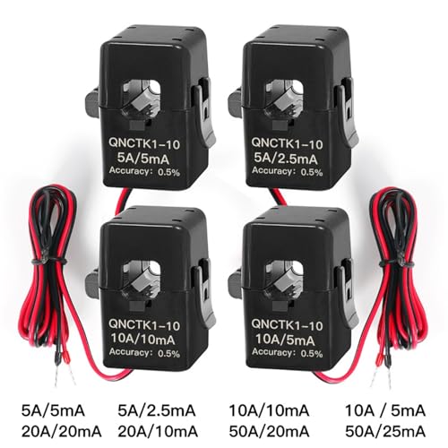 Transformador de corriente QNCTK1-10 de 20A para medir consumo sin desconectar 2