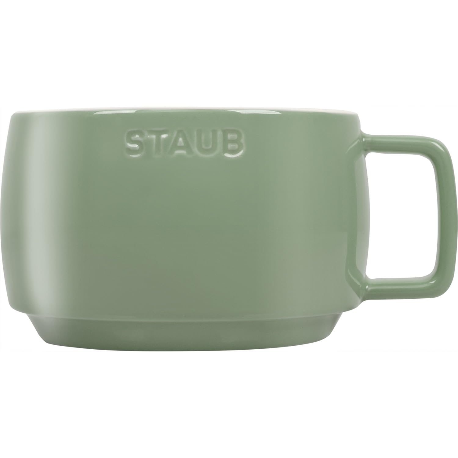 STAUB Tazza impilabile in ceramica Z1029-093, tazza da zuppa, eucalipto, 500 ml, grande capacità, per Acai, cereali, zuppe, adatta al microonde