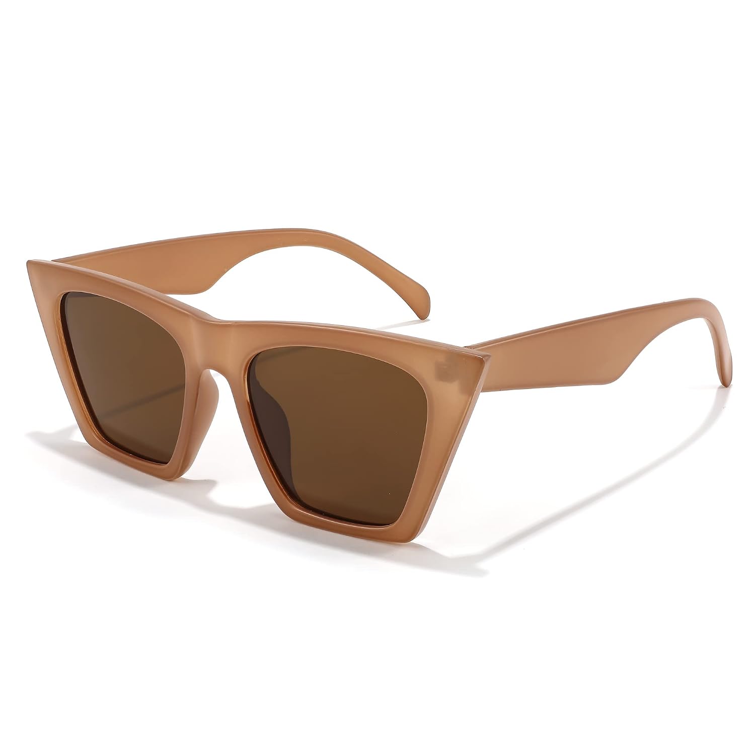 FEISEDY Vintage Square Cat Eye Sunglasses B2473