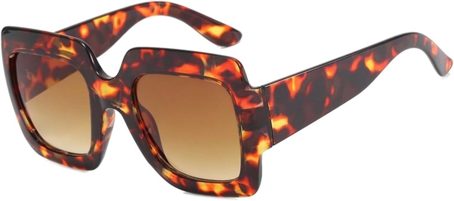 Large Frame Square Men Sunglasses Outdoor Vacation Women Commuter Decorative Sun Glasses