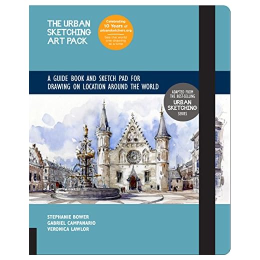 How to draw a backpack step by step Urban Sketching Art Pack Guide