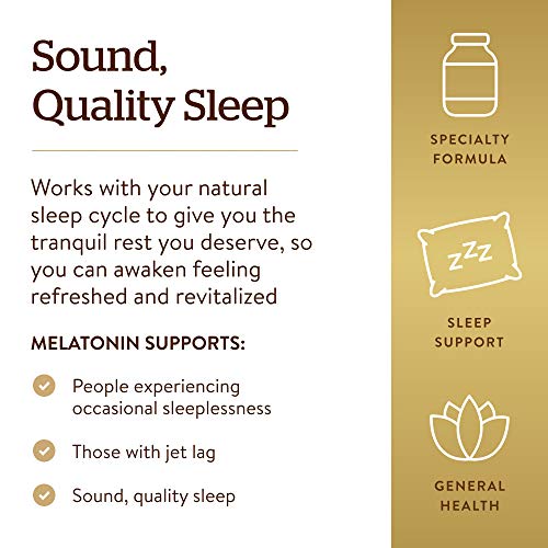 Solgar Melatonin 10mg, 60 Tablets - High Dosage, Vegan, Gluten Free, Kosher | Helps Promote Relaxation & Sleep - Clinically-Studied Melatonin - Supports Natural Sleep Cycle, Dairy Free - 60 Servings - image 5