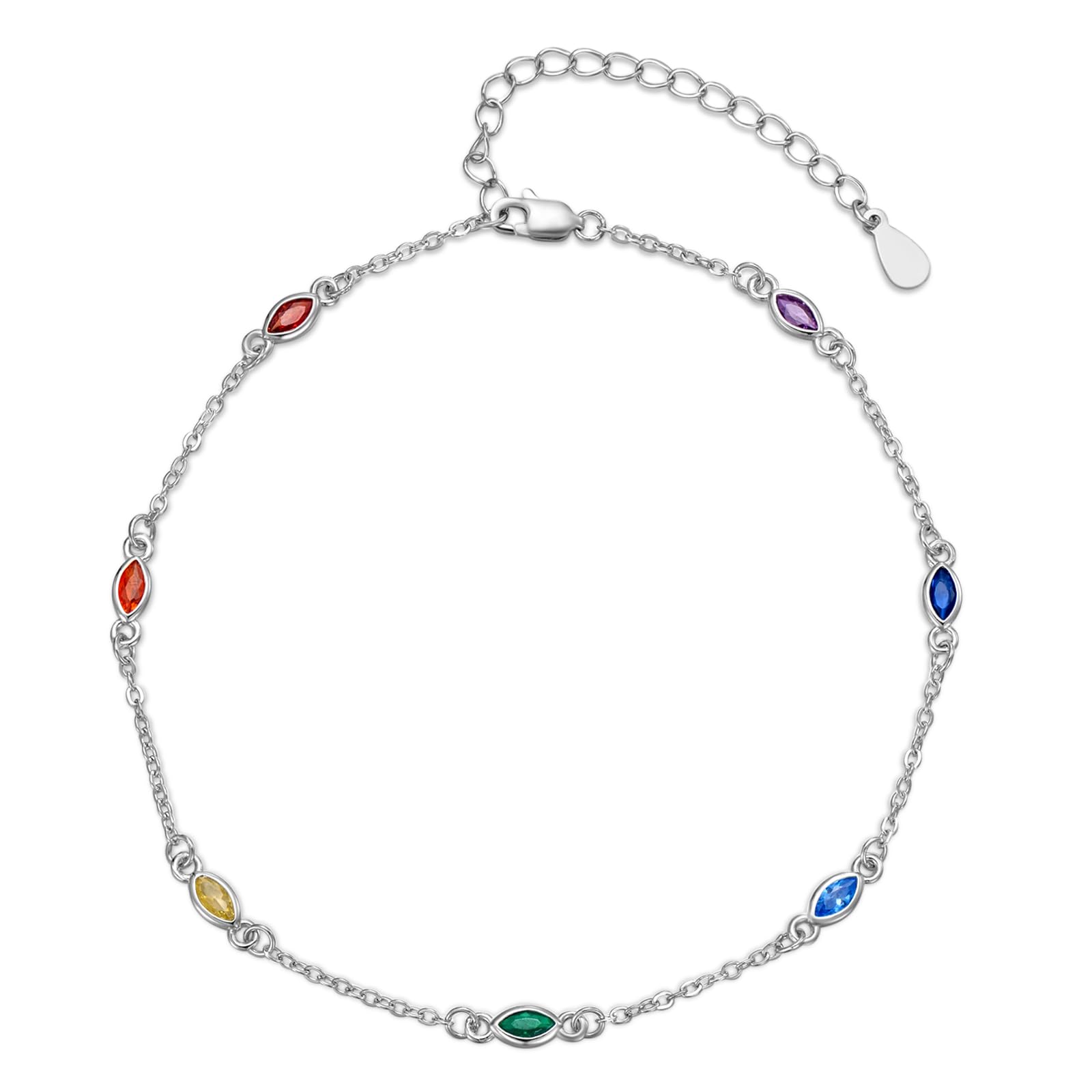 Pulsera de yoga con los 7 chakras el regalo perfecto de plata de ley 7