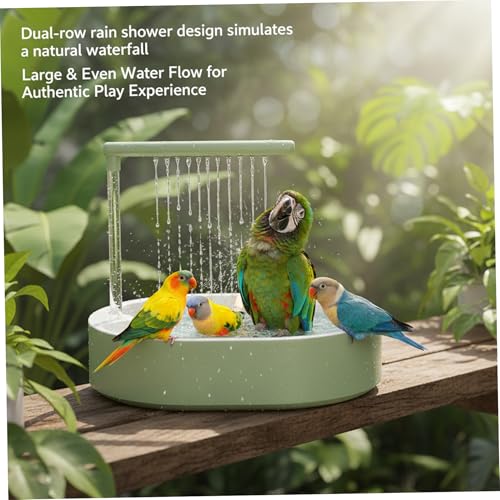 Ducha para loro portátil recargable que soluciona la limpieza del plumaje seco 3