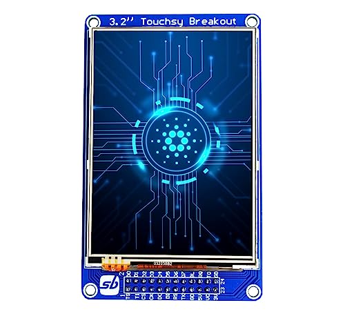 Image of Touchsy 3.2inch LCD Display Breakout Board, 3.2 inch SPI Interface 240x320 Resolution Touch Screen Display PCB Board (Resistive Touch)